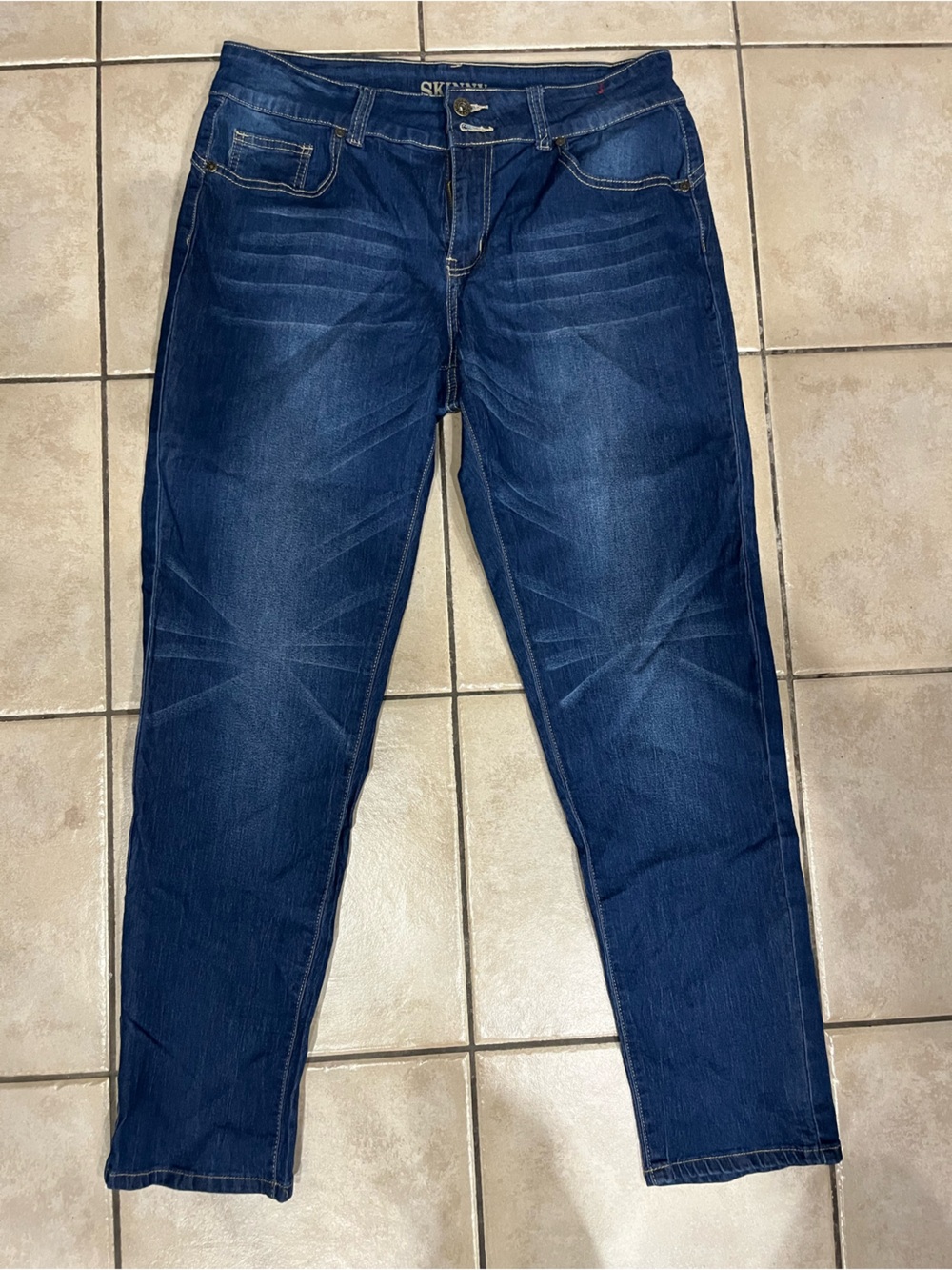 SKINN Women's Dark Blue Skinny Jeans